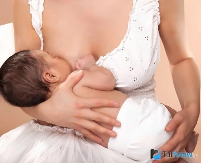 Breastfeeding woman