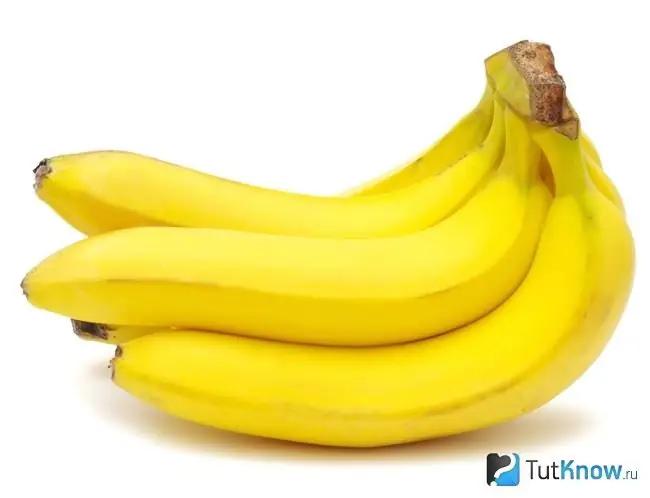 Bananen voor een masker met lijnzaad