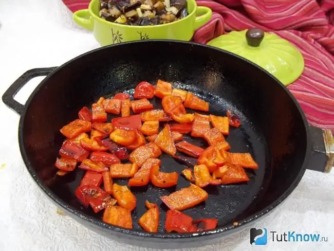 Paprika skrællet og stegte