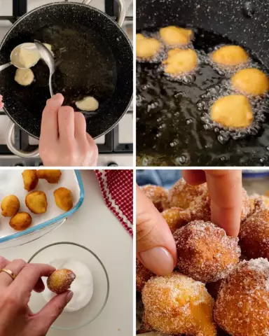 Frittelle con latte cotto